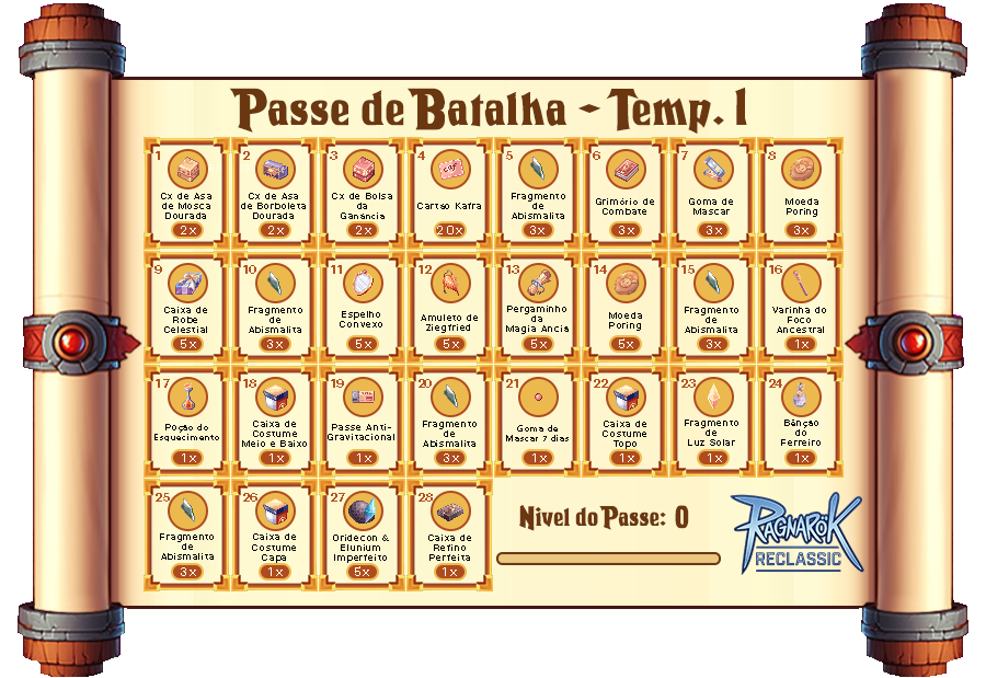 Recompensas Temporada 1